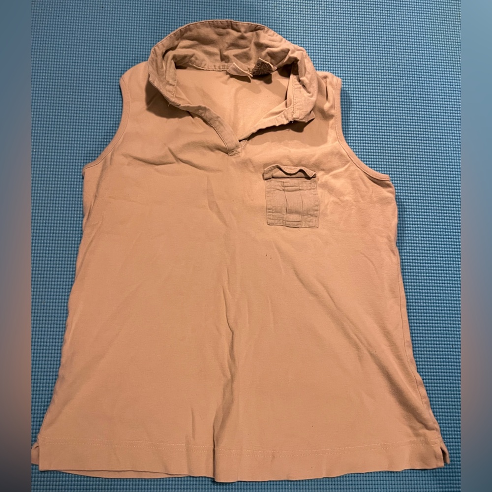White Stag Sleeveless Beige Tank Top